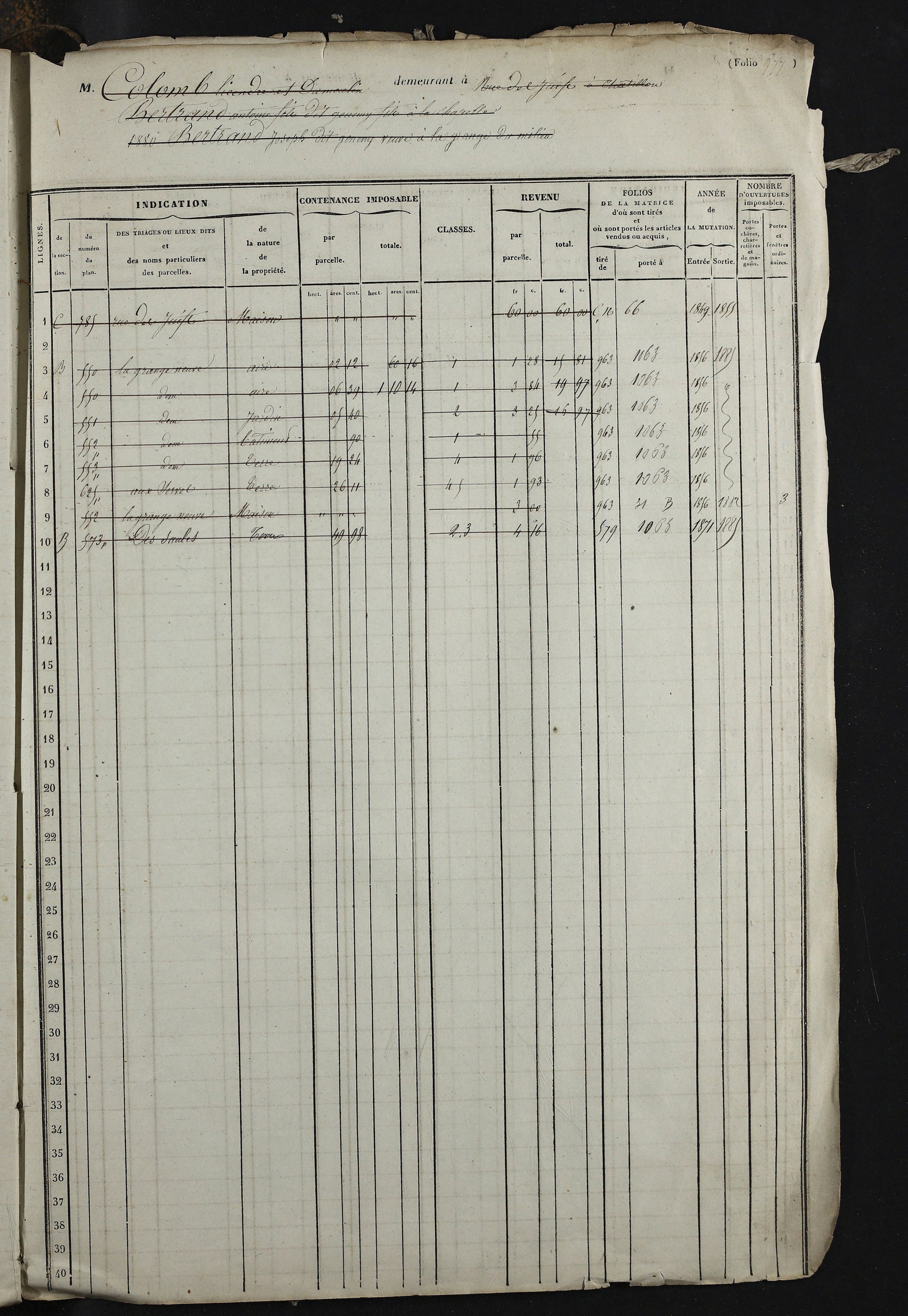 Relevant - 3 P 741 - 3 P 741 -  Folios 1 à 980  (1832-1846)