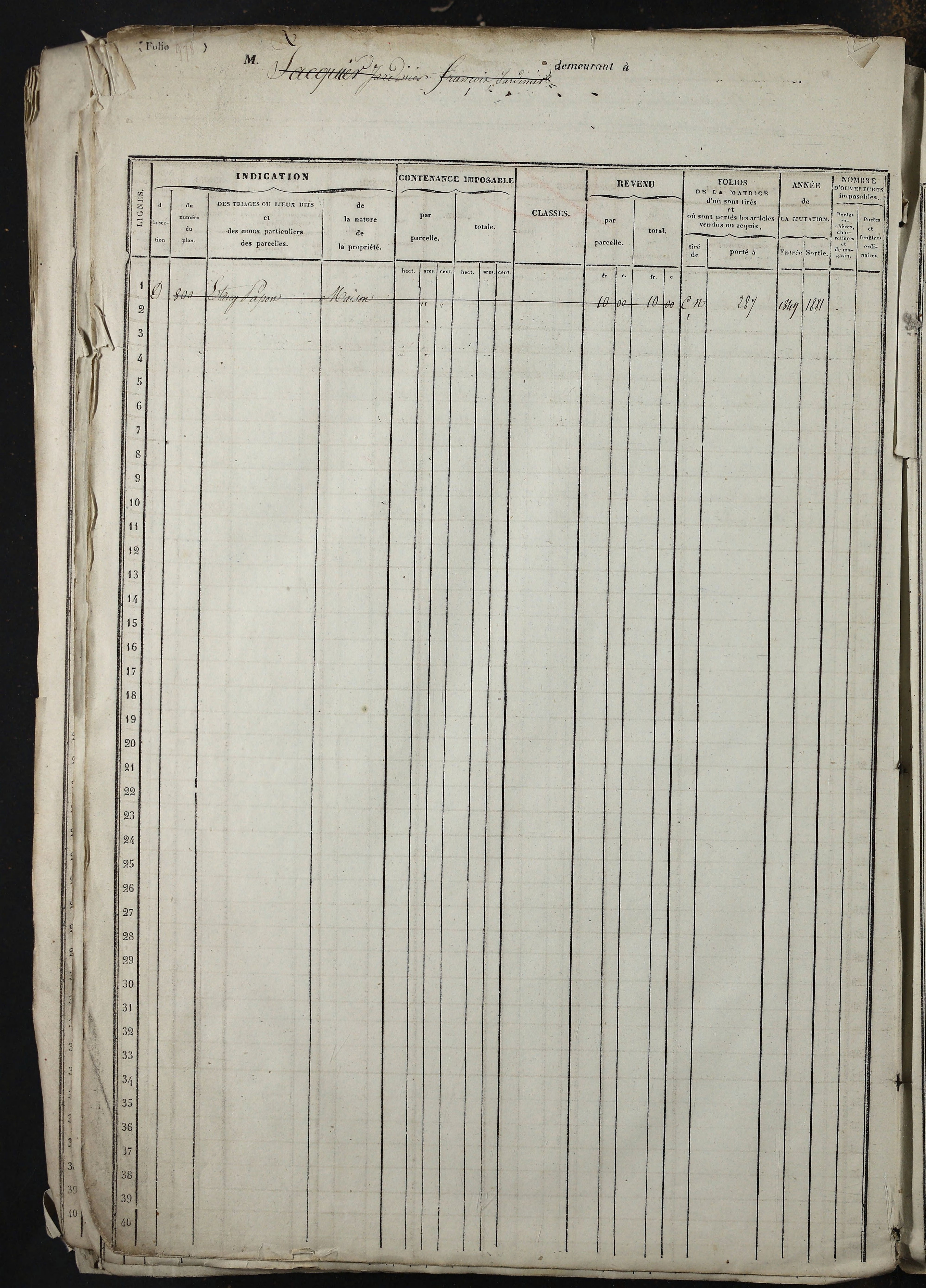 Relevant - 3 P 741 - 3 P 741 -  Folios 1 à 980  (1832-1846)
