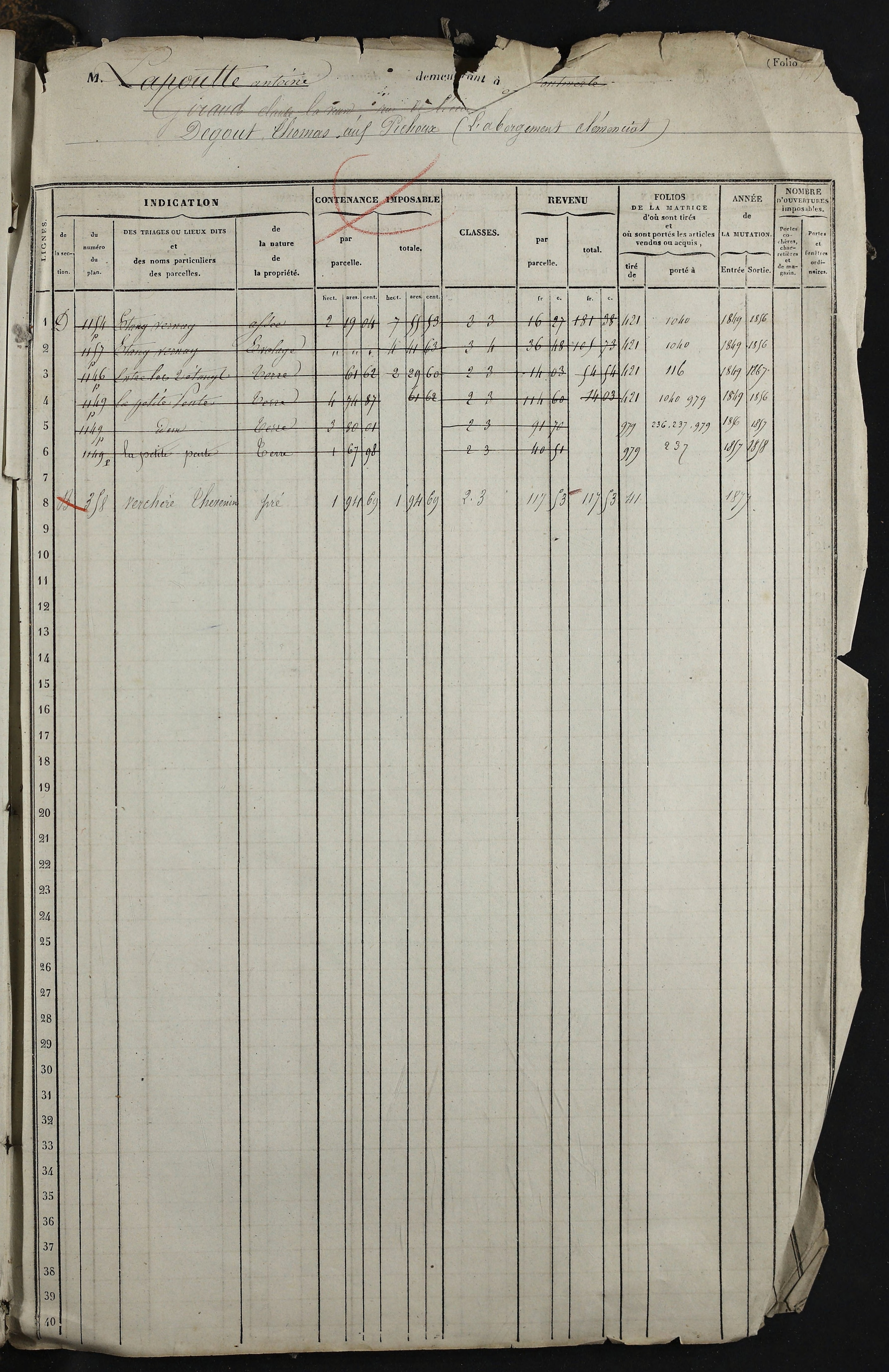 Relevant - 3 P 741 - 3 P 741 -  Folios 1 à 980  (1832-1846)