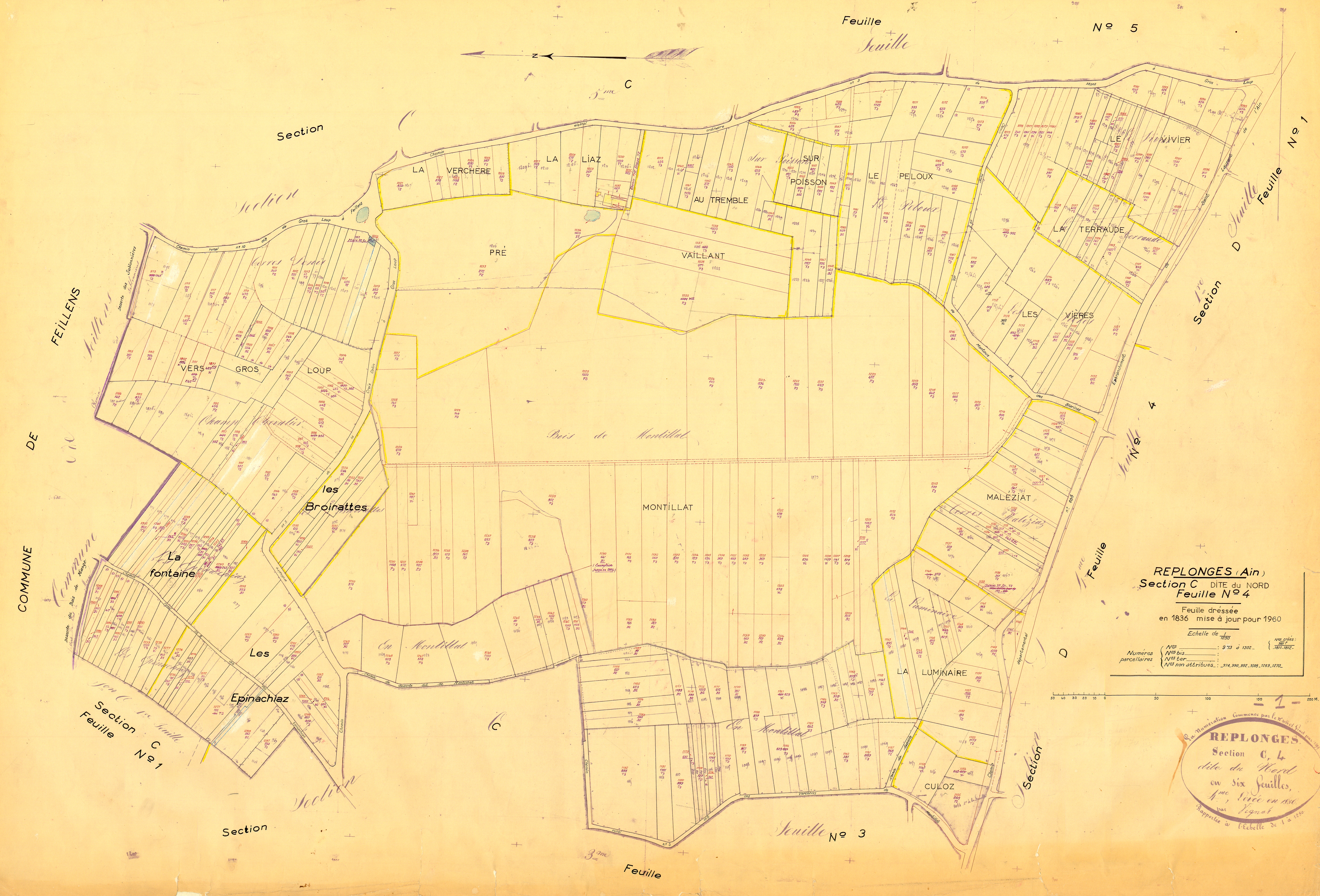 Replonges - 3 P 8154 - 3 P 8154 - Feuille 4 (1836)