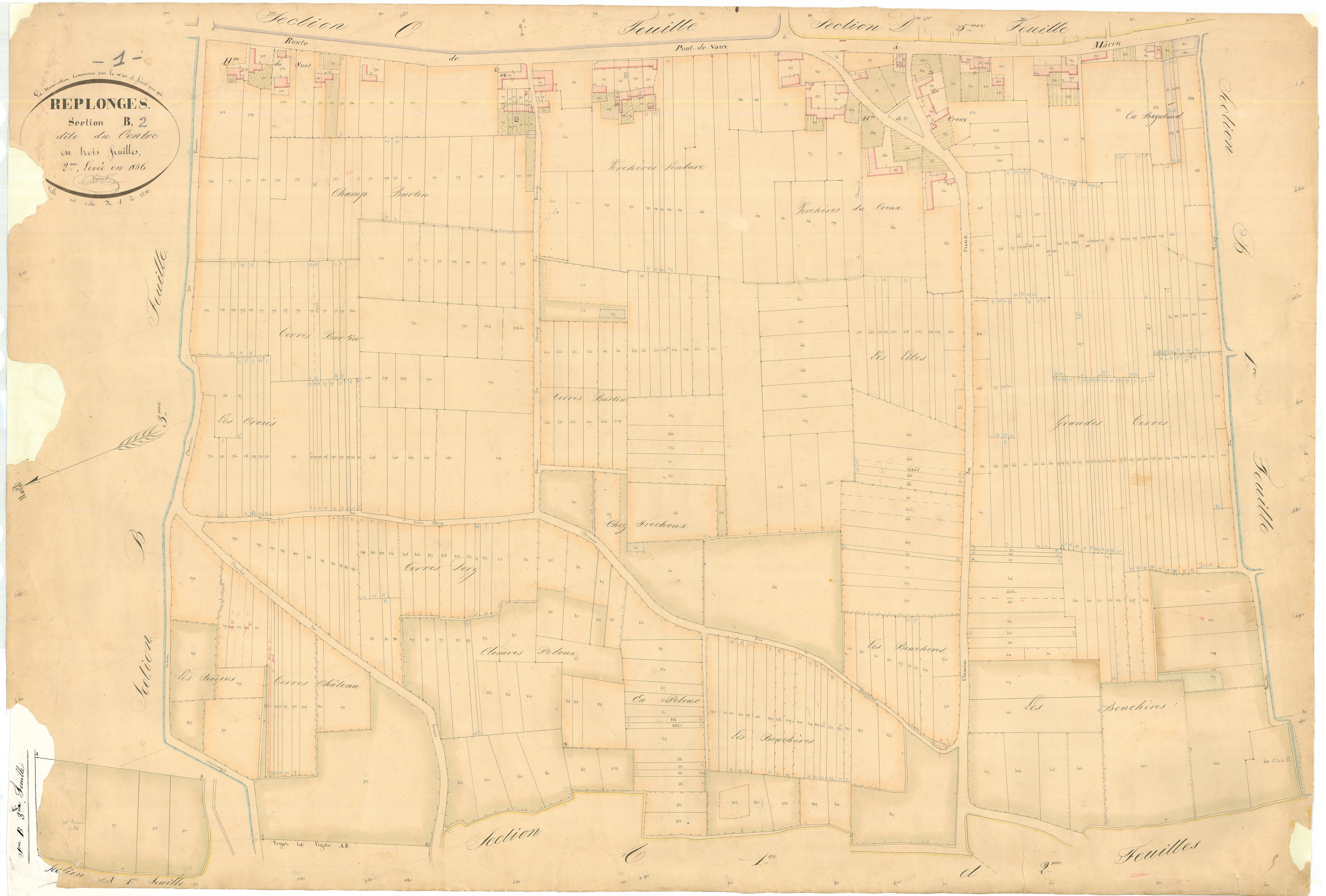 Replonges - 3 P 8149 - 3 P 8149 - Feuille 2 (1836)