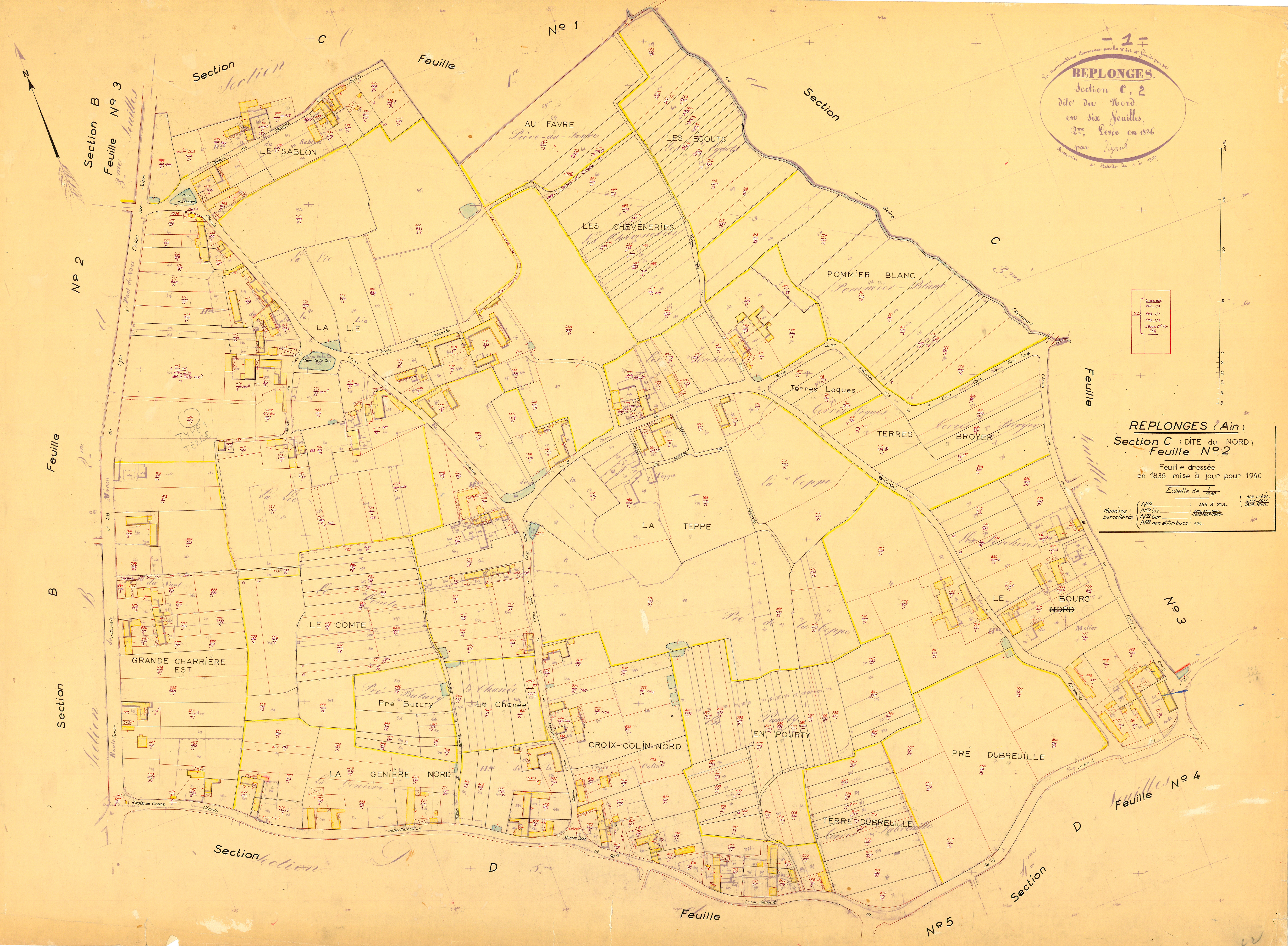 Replonges - 3 P 8152 - 3 P 8152 - Feuille 2 (1836)