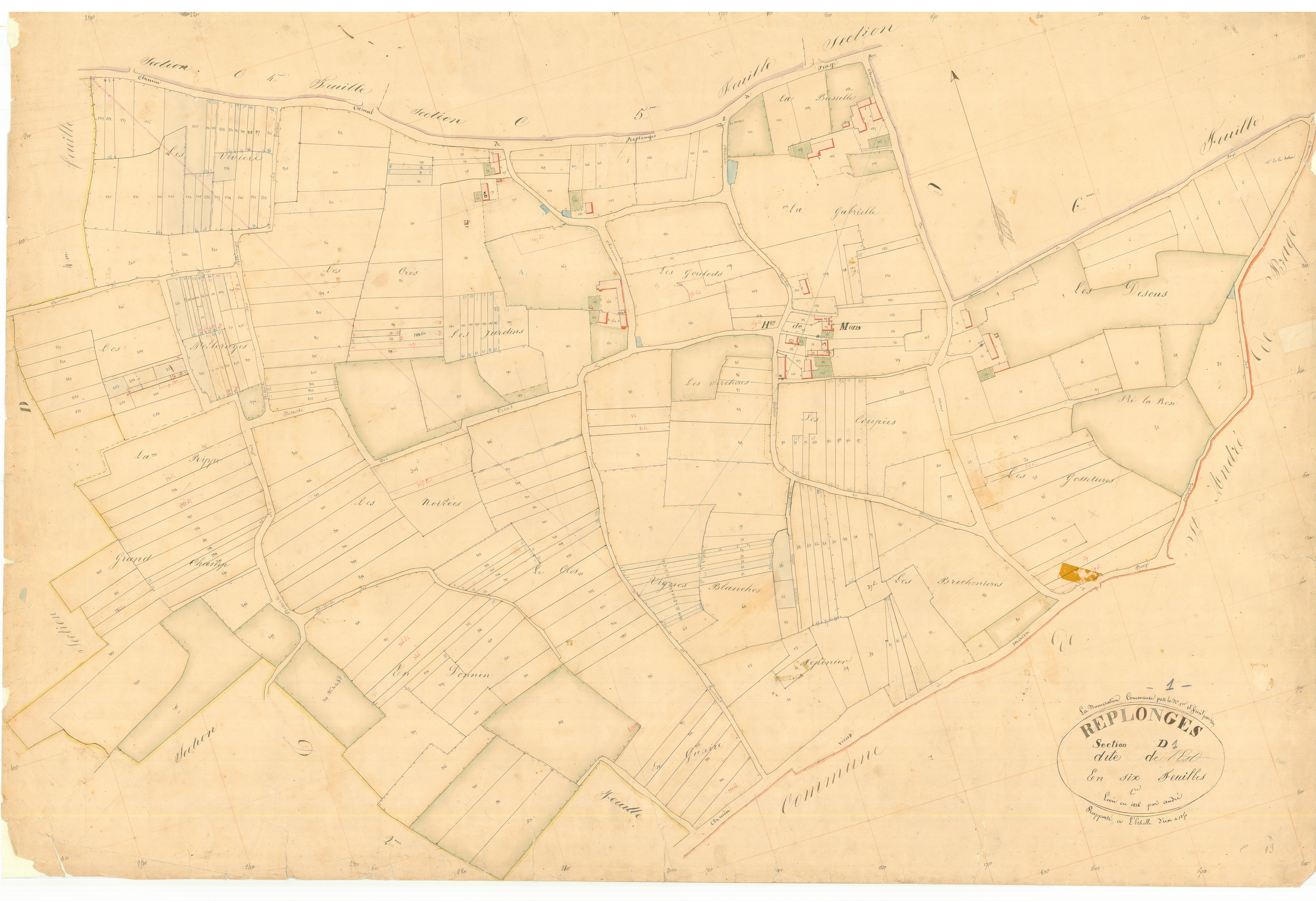 Replonges - 3 P 8157 - 3 P 8157 - Feuille 1 (1836)