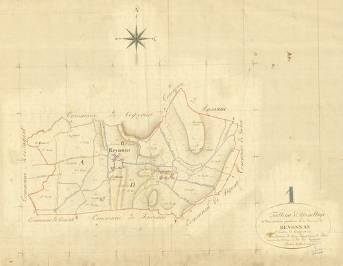 Revonnas - 3 P 8169 - 3 P 8169 -  Tableau d'assemblage  (1826)