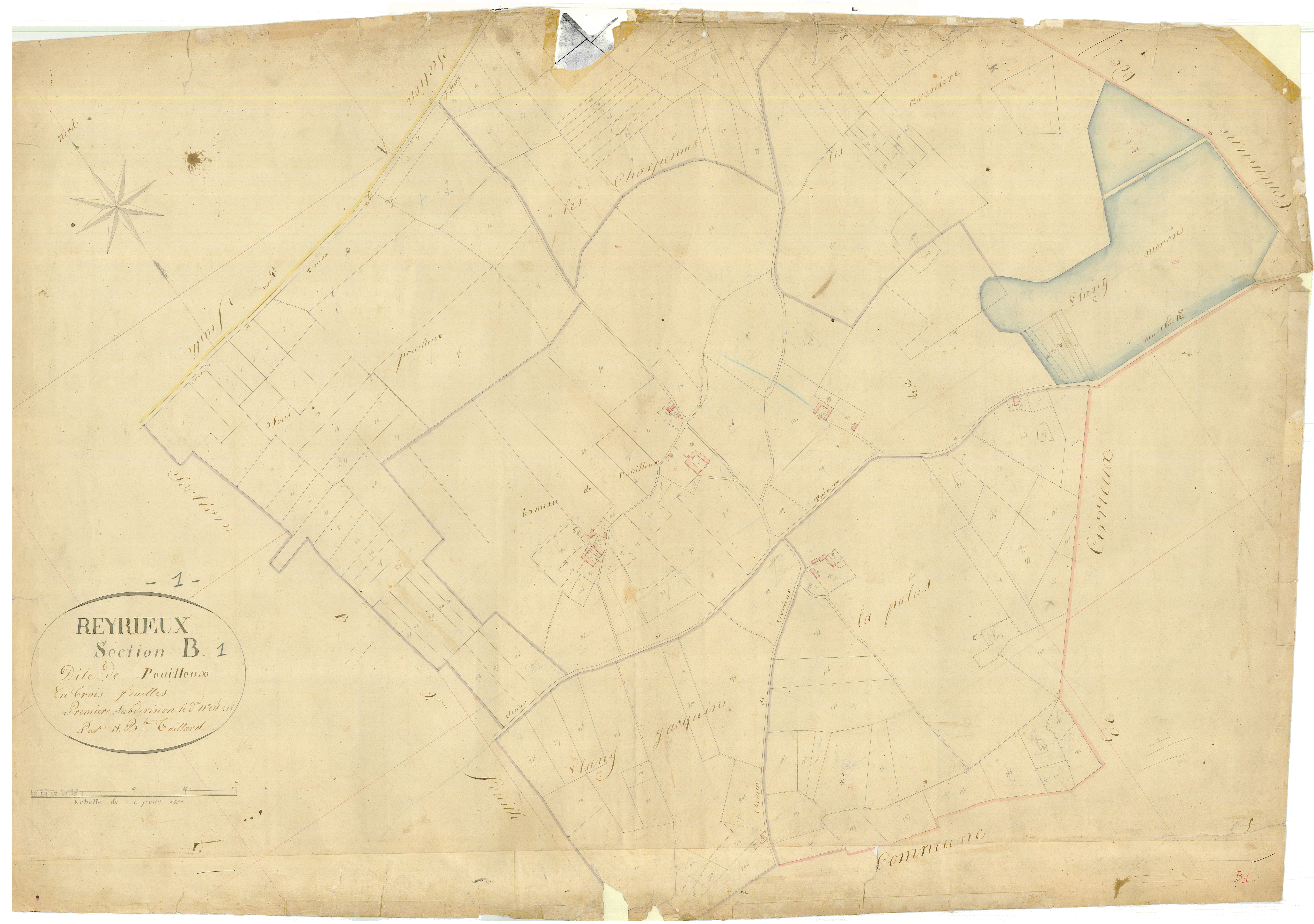 Reyrieux - 3 P 8188 - 3 P 8188 -  Feuille 1  (1823)