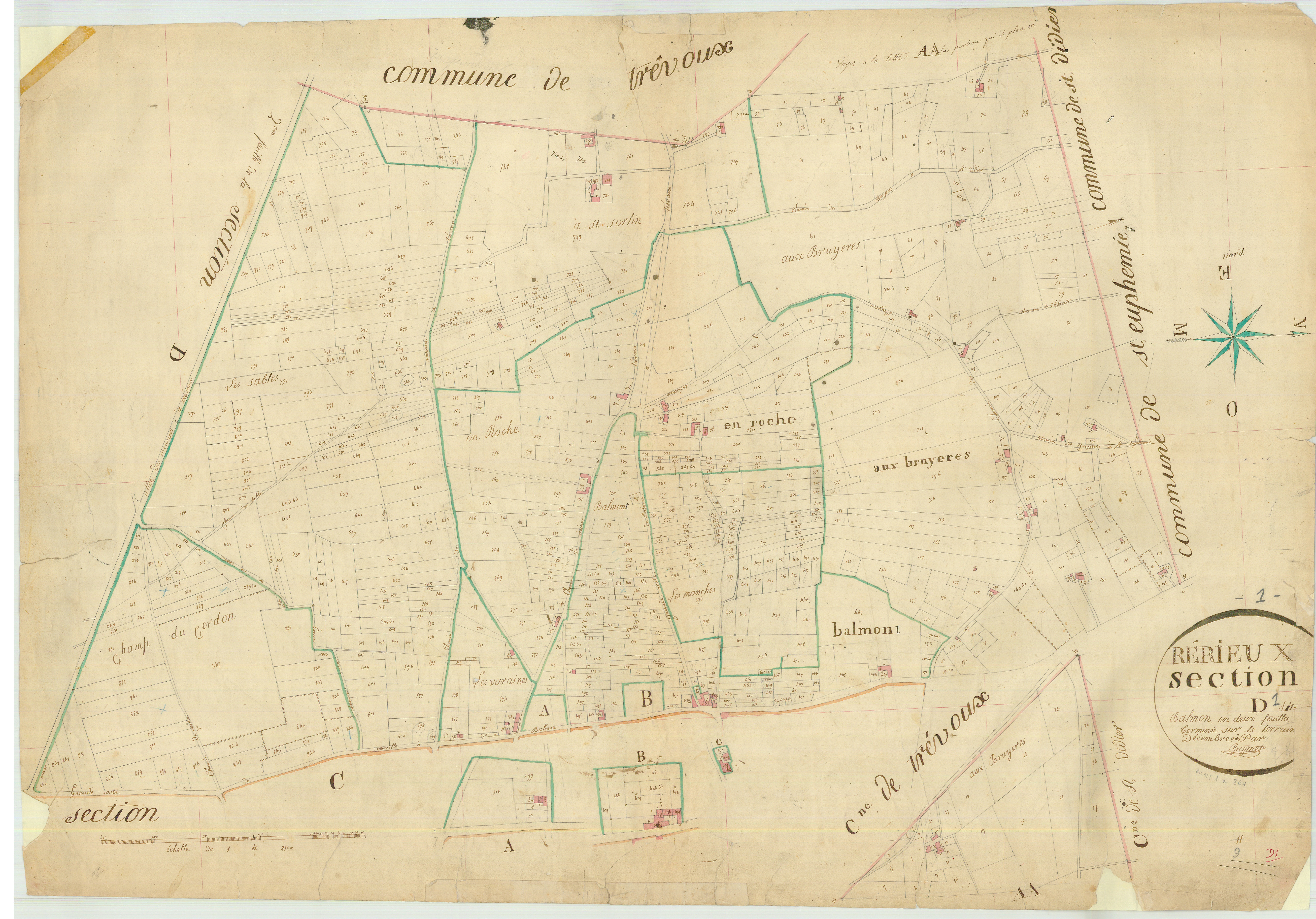 Reyrieux - 3 P 8194 - 3 P 8194 -  Feuille 1  (1823)