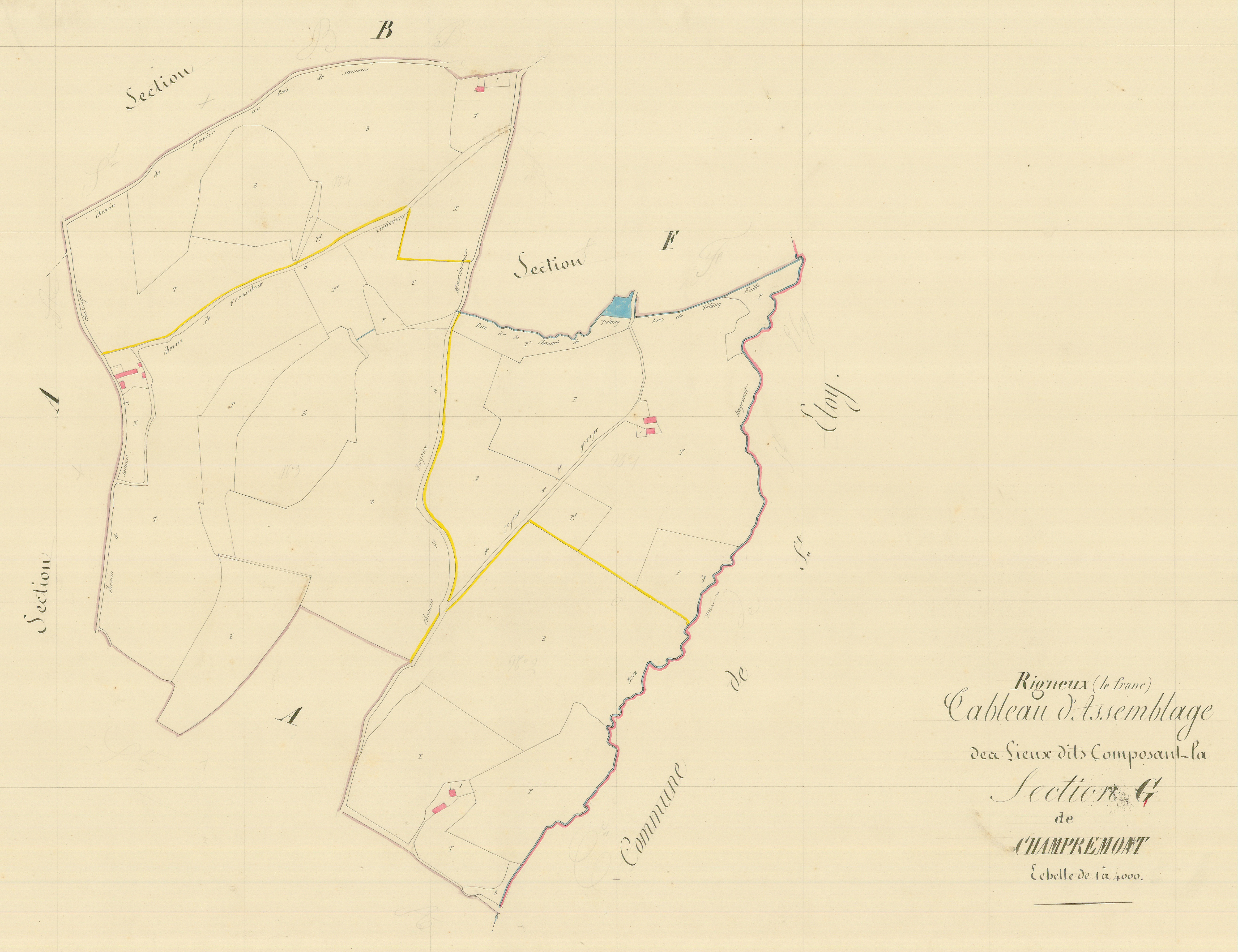 Rignieux-le-Franc - 3 P 8225 - 3 P 8225 -  Secdtion G  (1839)