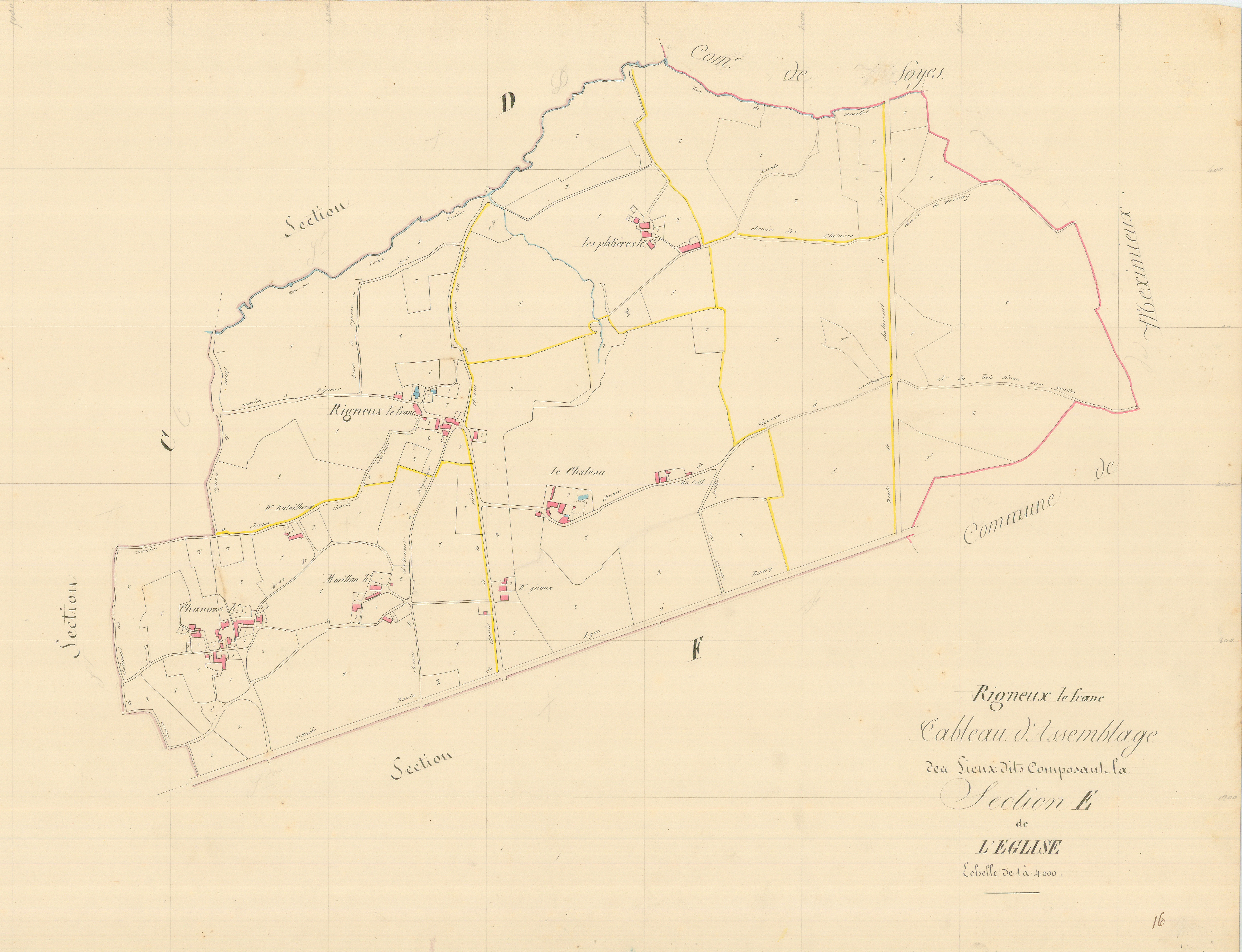 Rignieux-le-Franc - 3 P 8223 - 3 P 8223 -  Secdtion E  (1839)