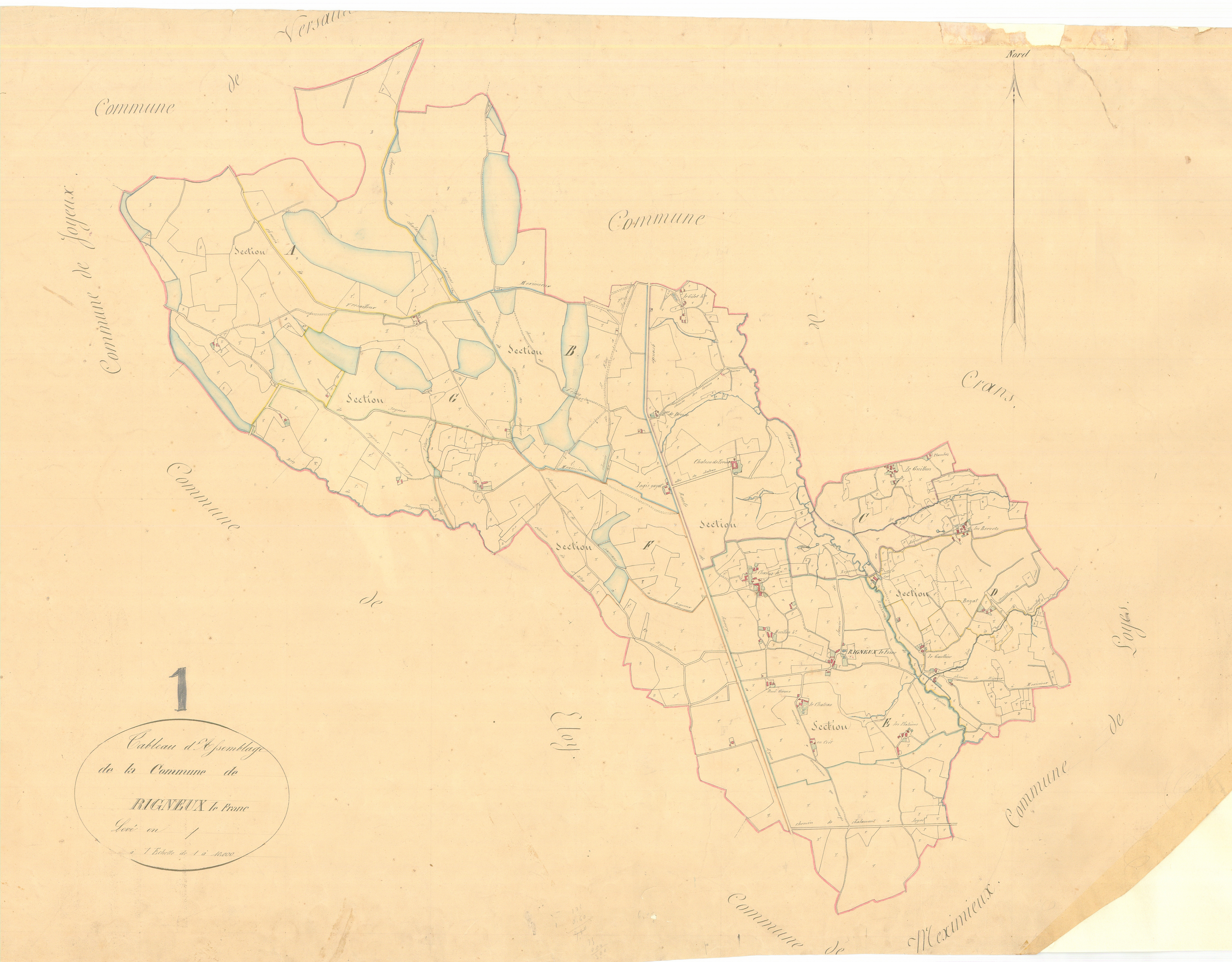 Rignieux-le-Franc - 3 P 8218 - 3 P 8218 -  Tableau général  (1839)