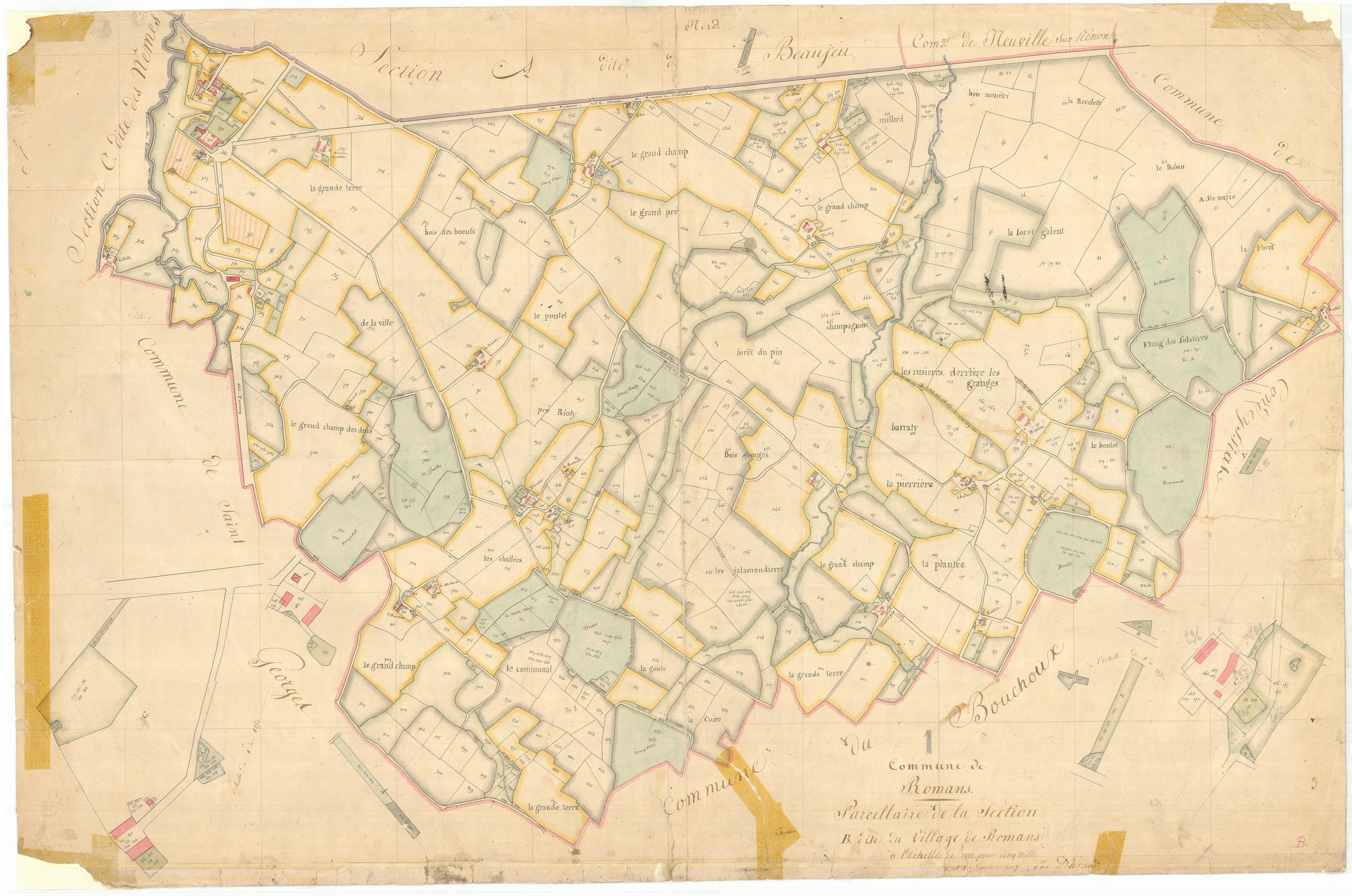 Romans - 3 P 8253 - 3 P 8253 -  Feuille 1  (1811)