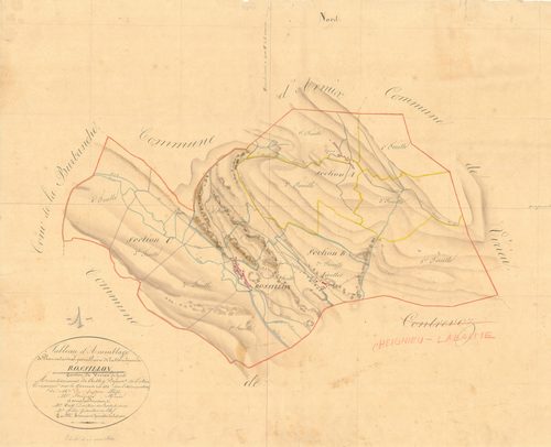 Rossillon - 3 P 8258 - 3 P 8258 -  Tableau d'assemblage  (1830)