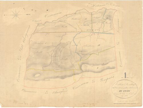 Ruffieu - 3 P 8272 - 3 P 8272 -  Tableau d'assemblage  (1831)