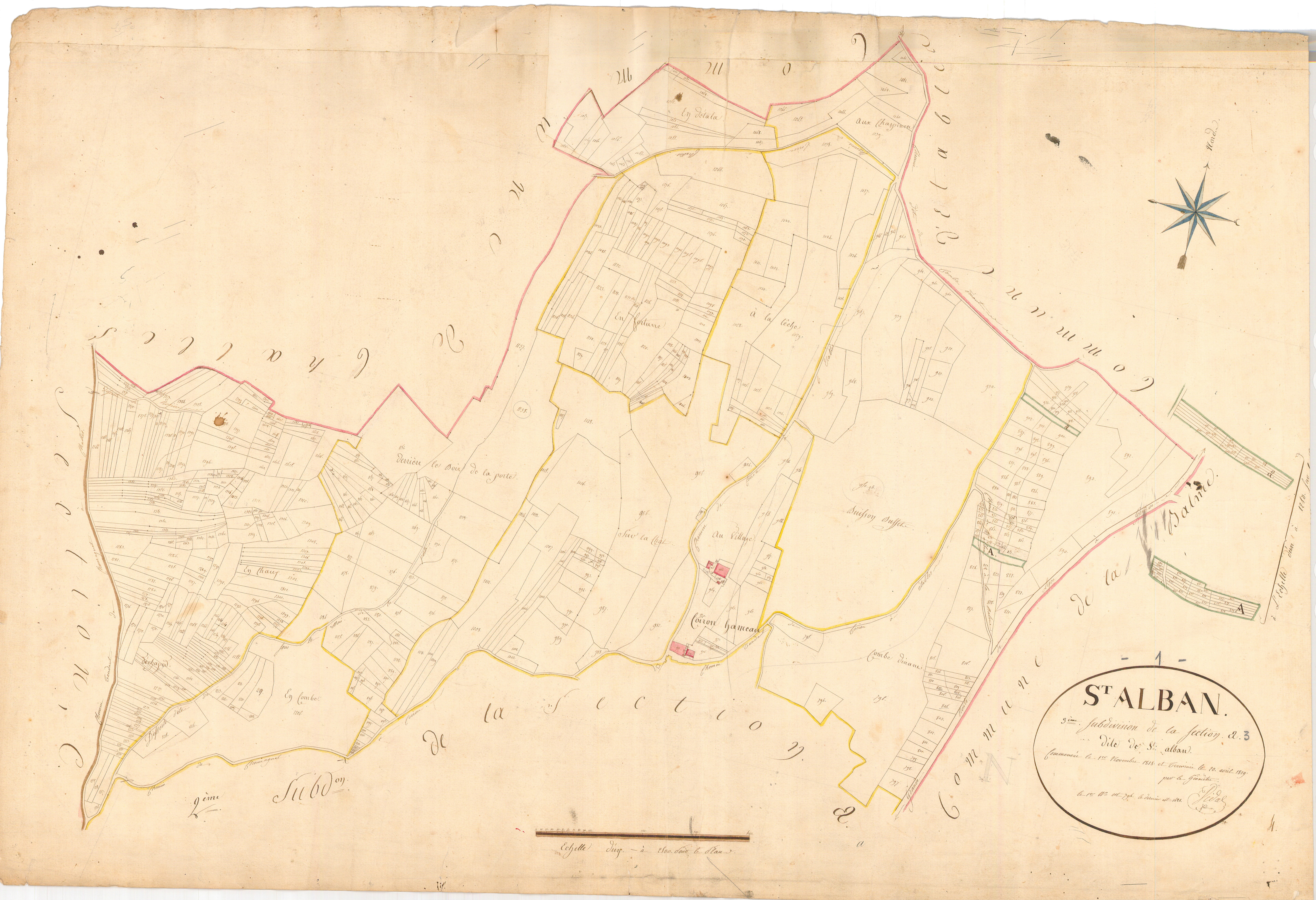 Saint-Alban - 3 P 8285 - 3 P 8285 -  Feuille 3  (1819)