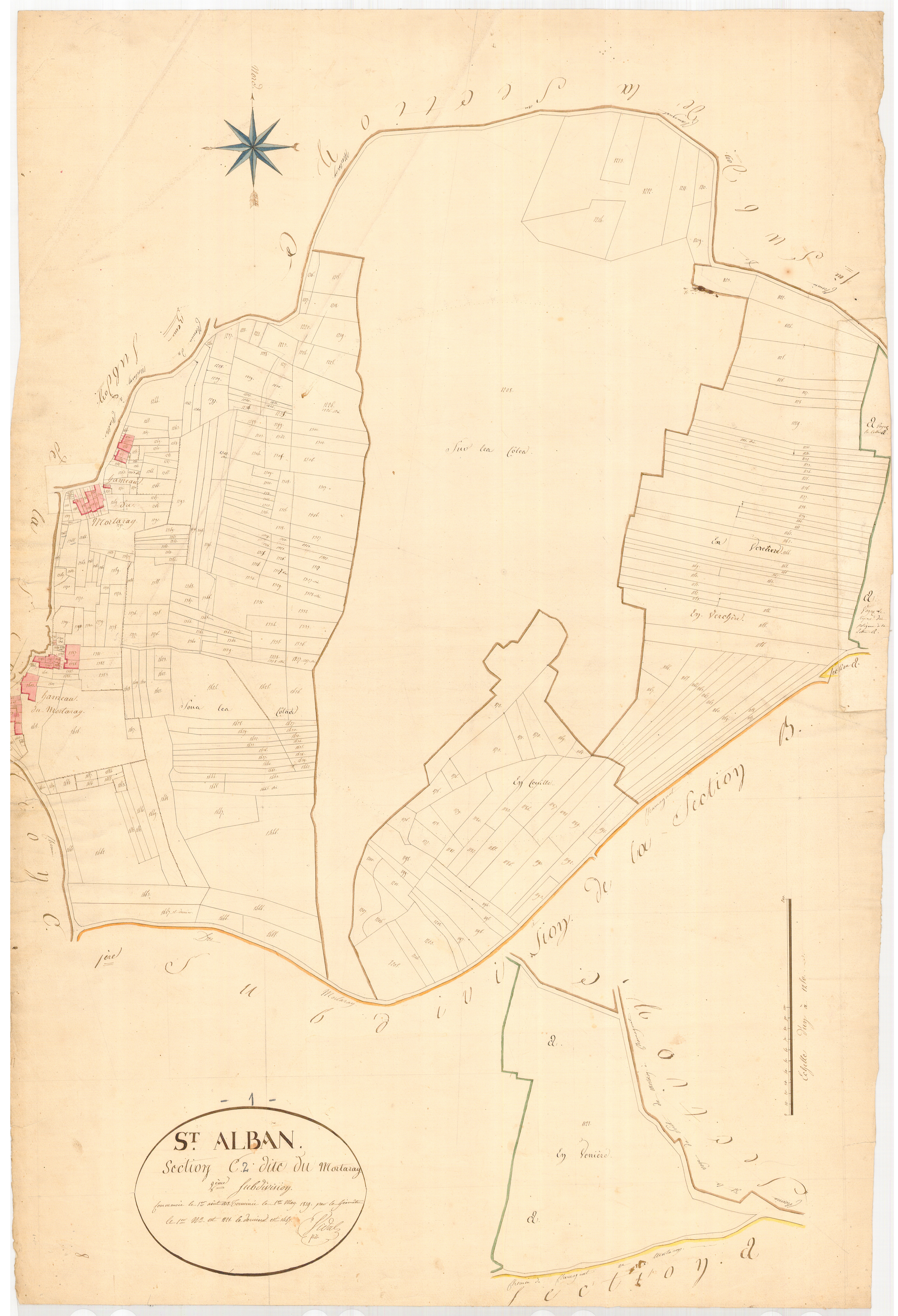 Saint-Alban - 3 P 8289 - 3 P 8289 -  Feuille 2  (1819)