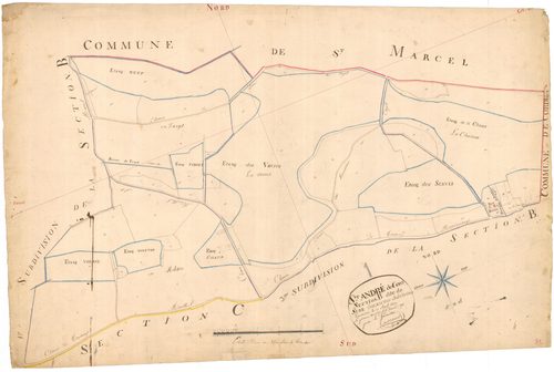 Saint-André-de-Corcy - 3 P 8297 - 3 P 8297 -  Feuille 2  (1820)