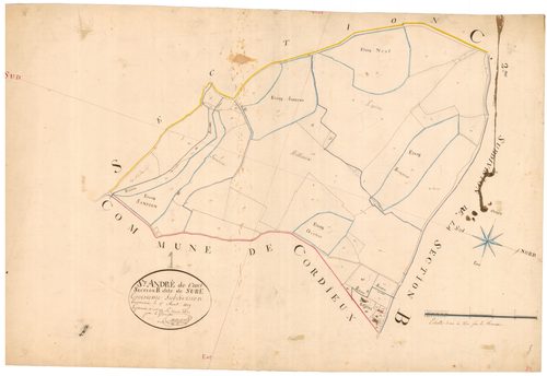 Saint-André-de-Corcy - 3 P 8298 - 3 P 8298 -  Feuille 3  (1820)
