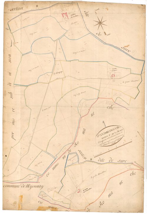 Saint-André-de-Corcy - 3 P 8300 - 3 P 8300 -  Feuille 2  (1820)