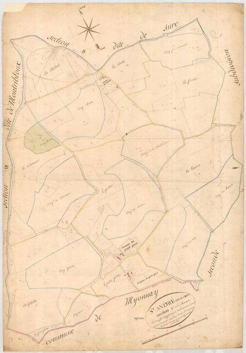 Saint-André-de-Corcy - 3 P 8299 - 3 P 8299 -  Feuille 1  (1820)