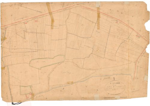 Saint-André-d'Huiriat - 3 P 8306 - 3 P 8306 -  Feuille 2  (1834)