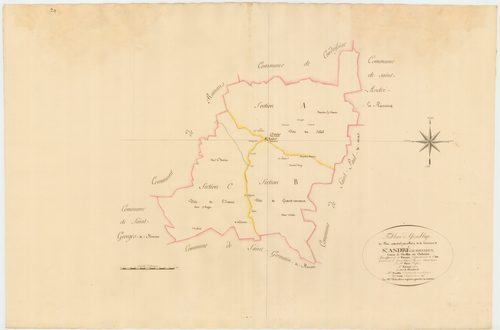 Saint-André-le-Bouchoux - 3 P 10149-1 - 3 P 10149-1 -  Tableau d'assemblage  (1811)