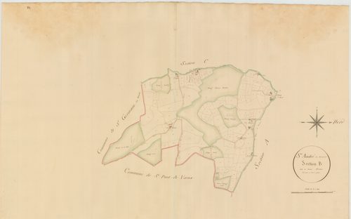 Saint-André-le-Bouchoux - 3 P 10149-3 - 3 P 10149-3 -  Feuille 1  (1811)