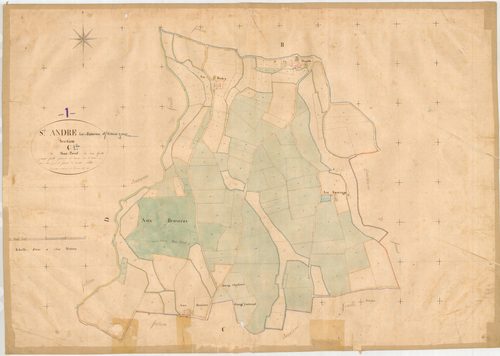 Saint-André-sur-Vieux-Jonc - 3 P 8317 - 3 P 8317 -  Feuille 1  (1830)