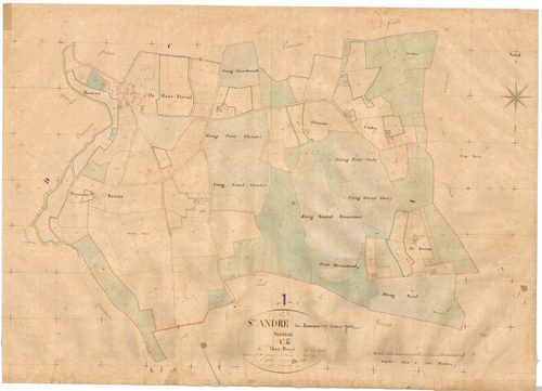 Saint-André-sur-Vieux-Jonc - 3 P 8318 - 3 P 8318 -  Feuille 2  (1830)