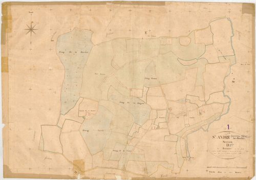 Saint-André-sur-Vieux-Jonc - 3 P 8319 - 3 P 8319 -  Feuille 1  (1830)