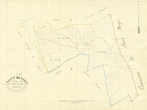 Saint-Benoît - 3 P 8339 - 3 P 8339 -  Feuille 4  (1840)