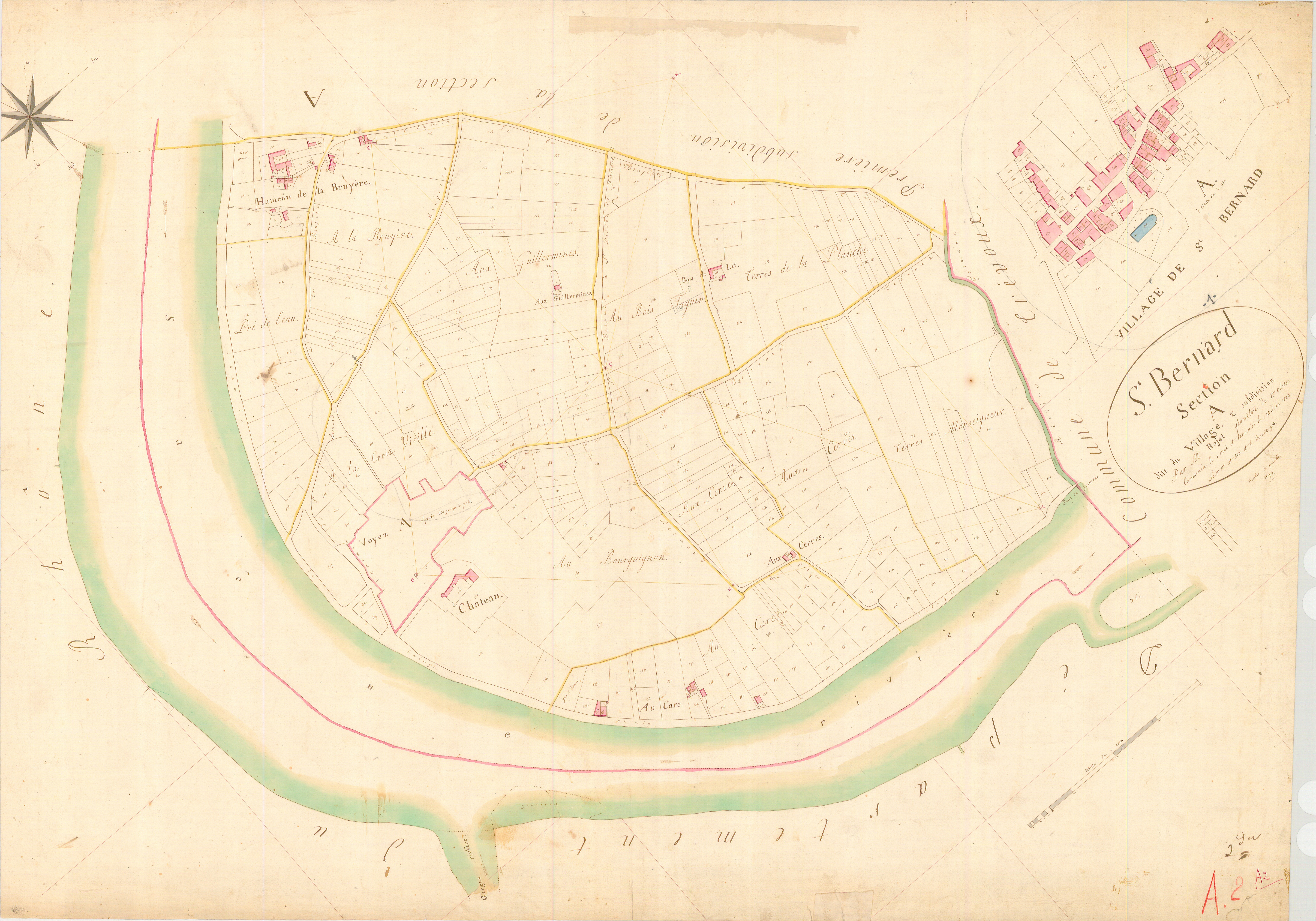 Saint-Bernard - 3 P 8369 - 3 P 8369 -  Feuille 2  (1823)