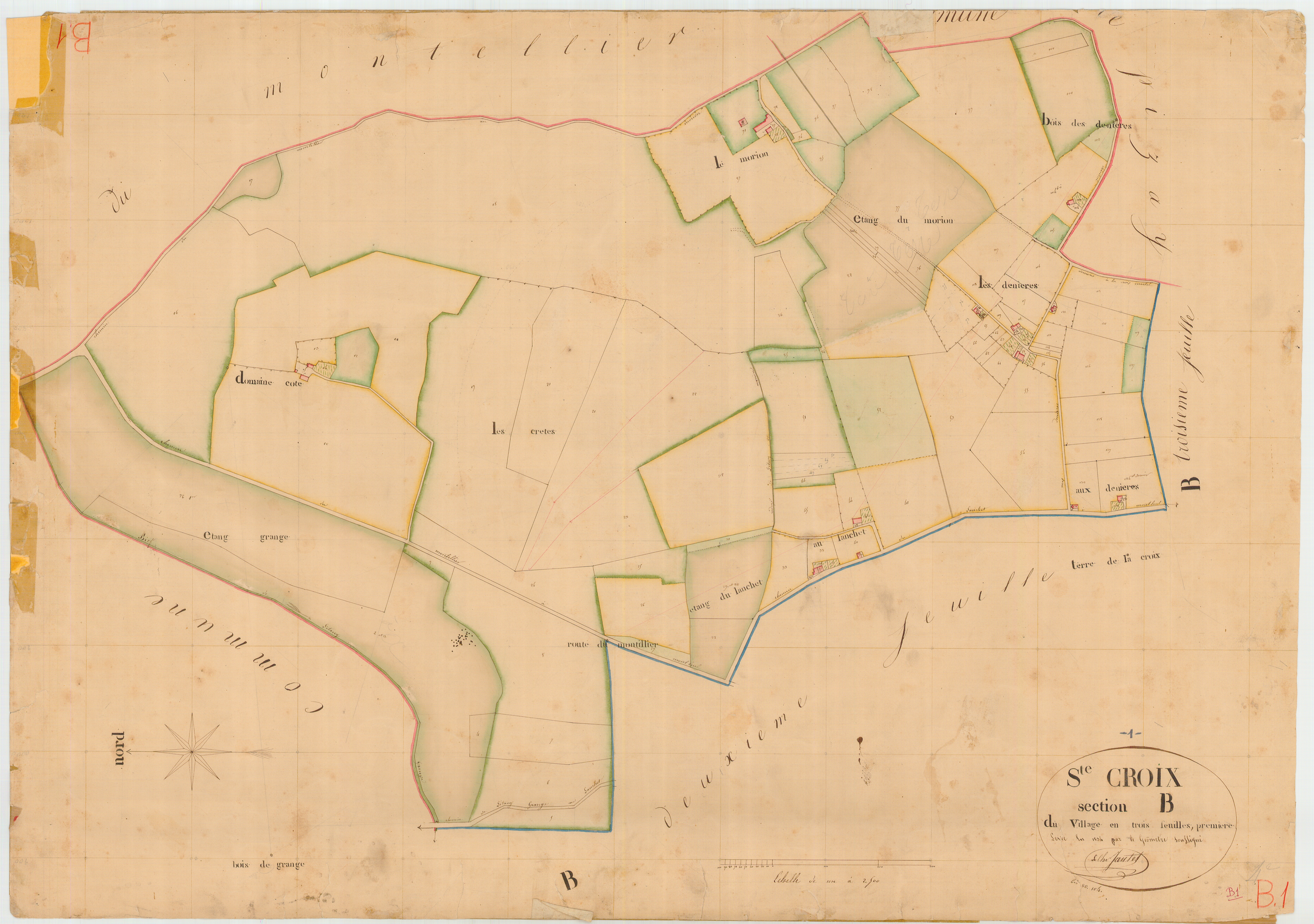 Sainte-Croix - 1777 W 437-4 - 1777 W 437-4 -  Feuille 1  (1834)
