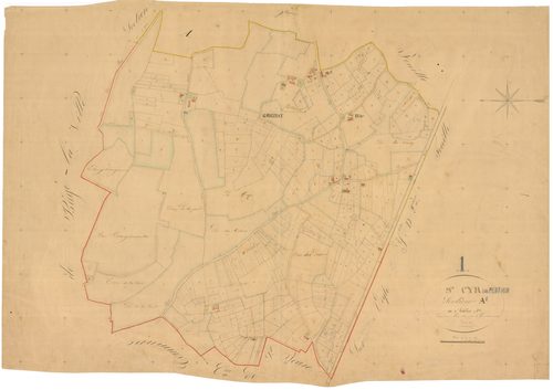 Saint-Cyr-sur-Menthon - 3 P 8394 - 3 P 8394 -  Feuille 1  (1835)
