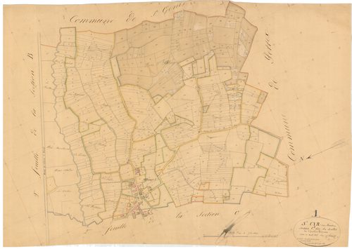 Saint-Cyr-sur-Menthon - 3 P 8398 - 3 P 8398 -  Feuille 1  (1835)