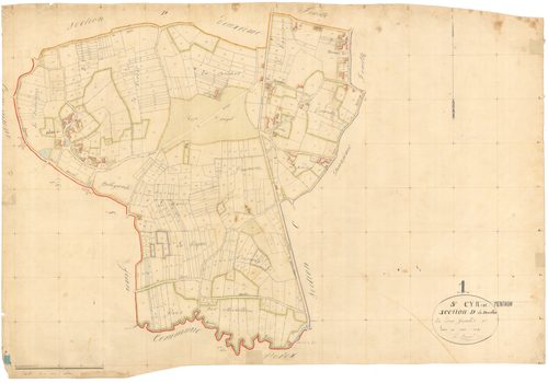 Saint-Cyr-sur-Menthon - 3 P 8400 - 3 P 8400 -  Feuille 1  (1835)