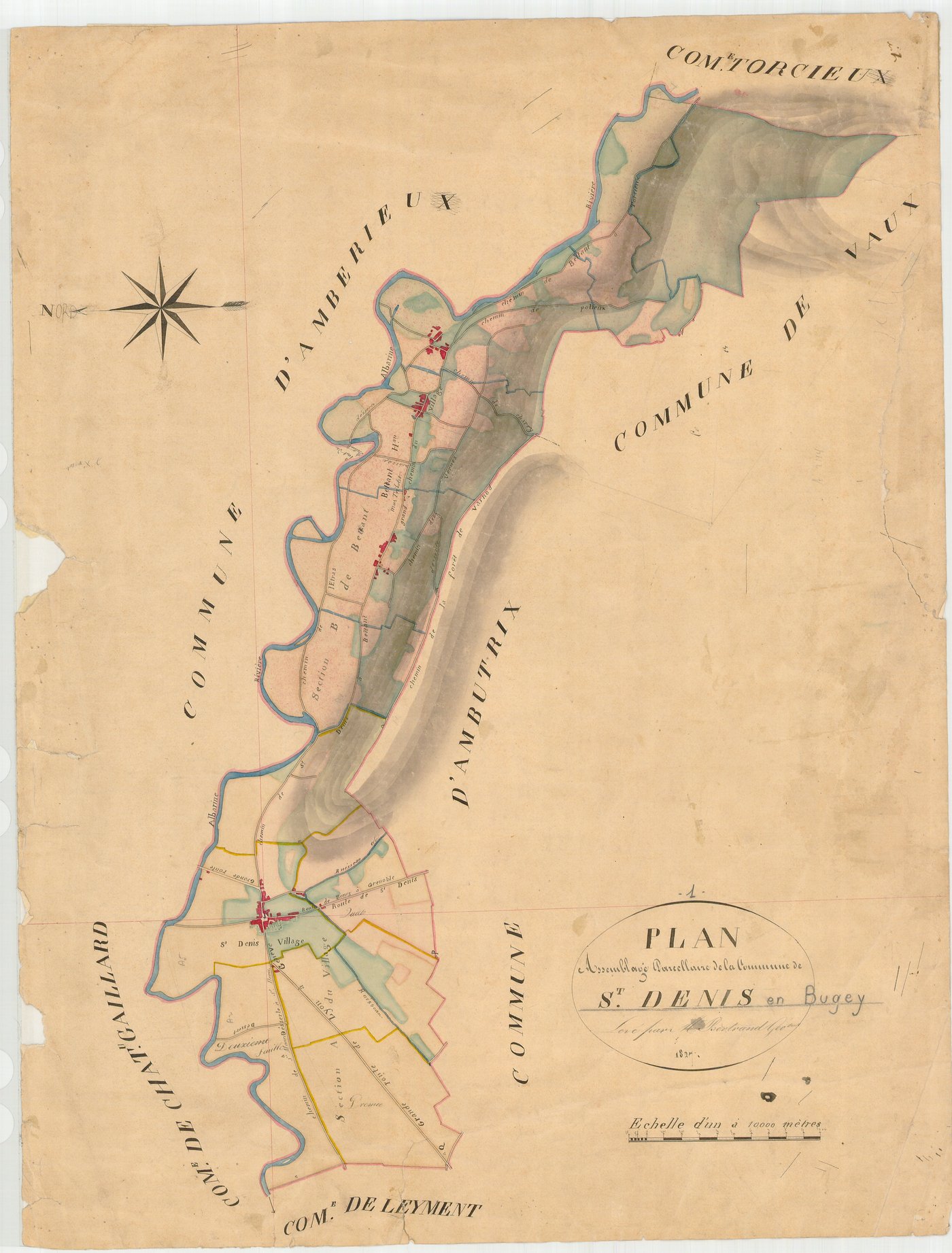 Saint-Denis-en-Bugey - 3 P 8402 - 3 P 8402 -  Tableau d'assemblage  (1828)