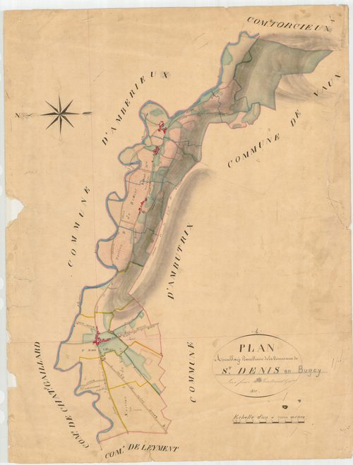 Saint-Denis-en-Bugey - 3 P 8402 - 3 P 8402 -  Tableau d'assemblage  (1828)