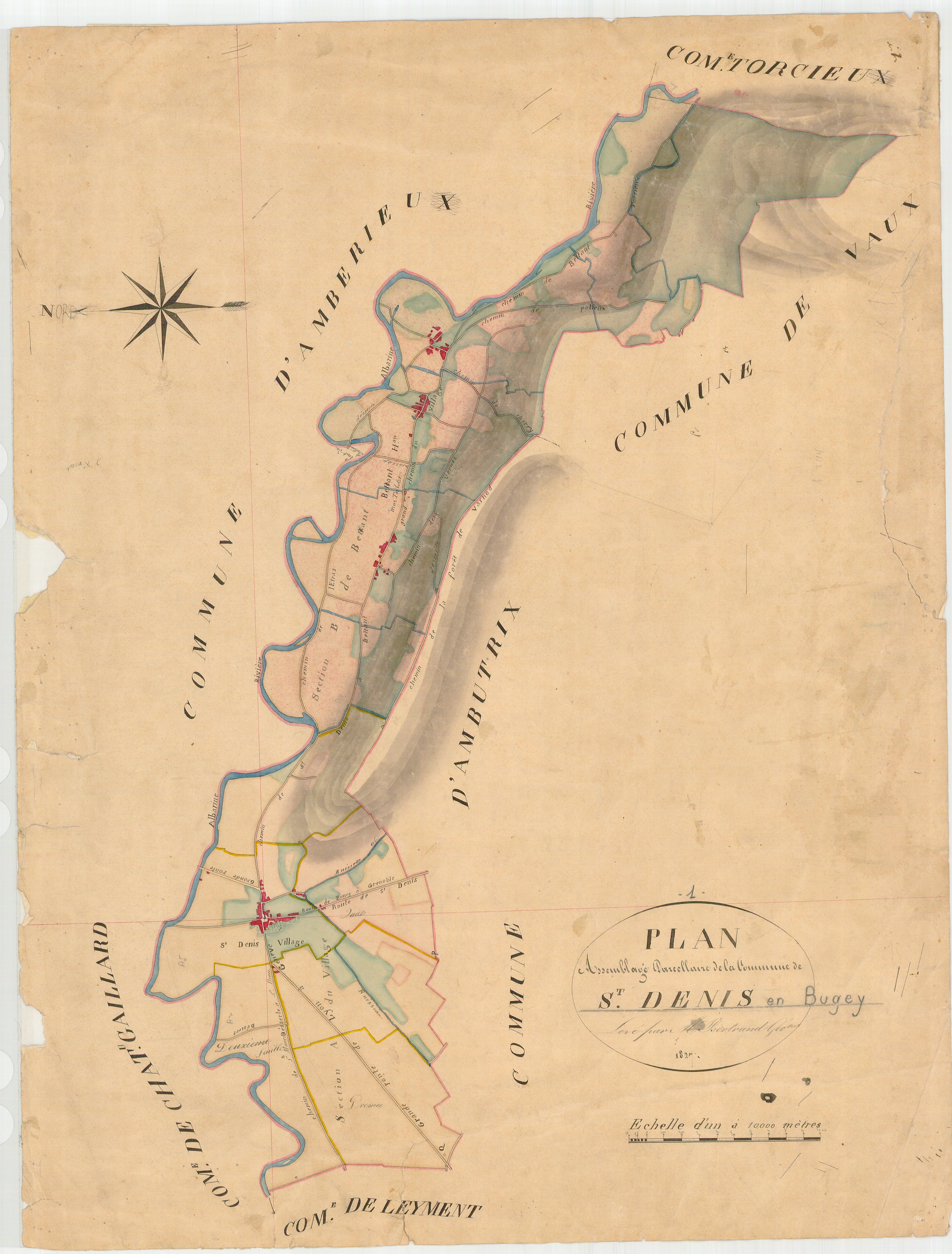 Saint-Denis-en-Bugey - 3 P 8402 - 3 P 8402 -  Tableau d'assemblage  (1828)
