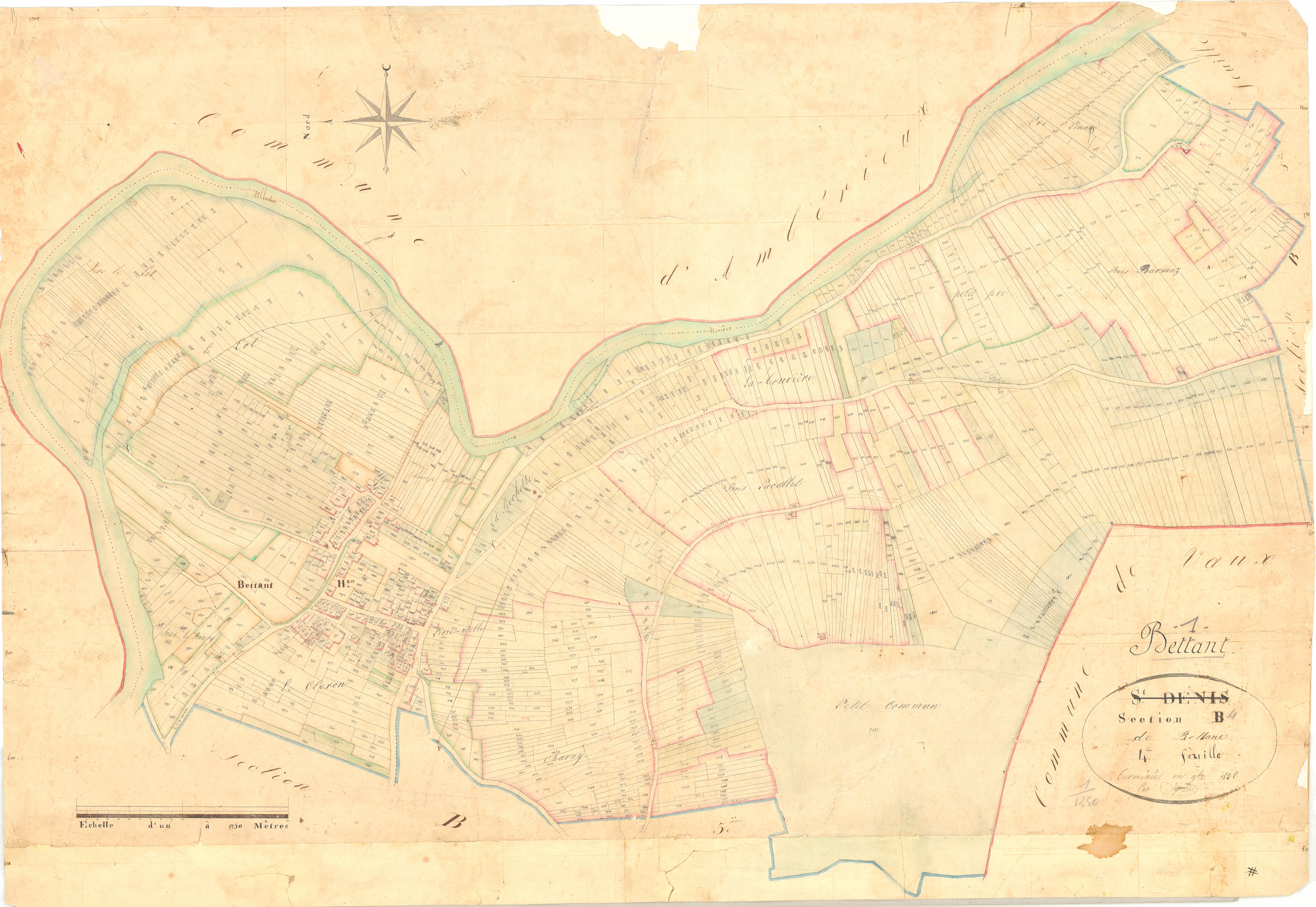 Saint-Denis-en-Bugey - 3 P 8412 - 3 P 8412 -  Feuille 4  (1828)