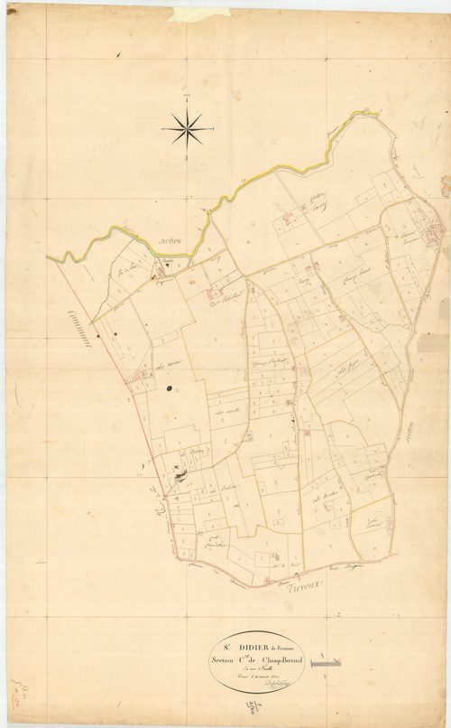 Saint-Didier-de-Formans - 3 P 4233 - 3 P 4233 -  Feuille 1  (1823)