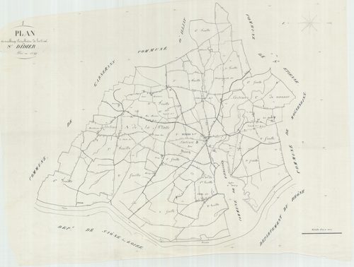 Saint-Didier-sur-Chalaronne - 1777 W 394-1 - 1777 W 394-1 -  Tableau d'assemblage  (1829)