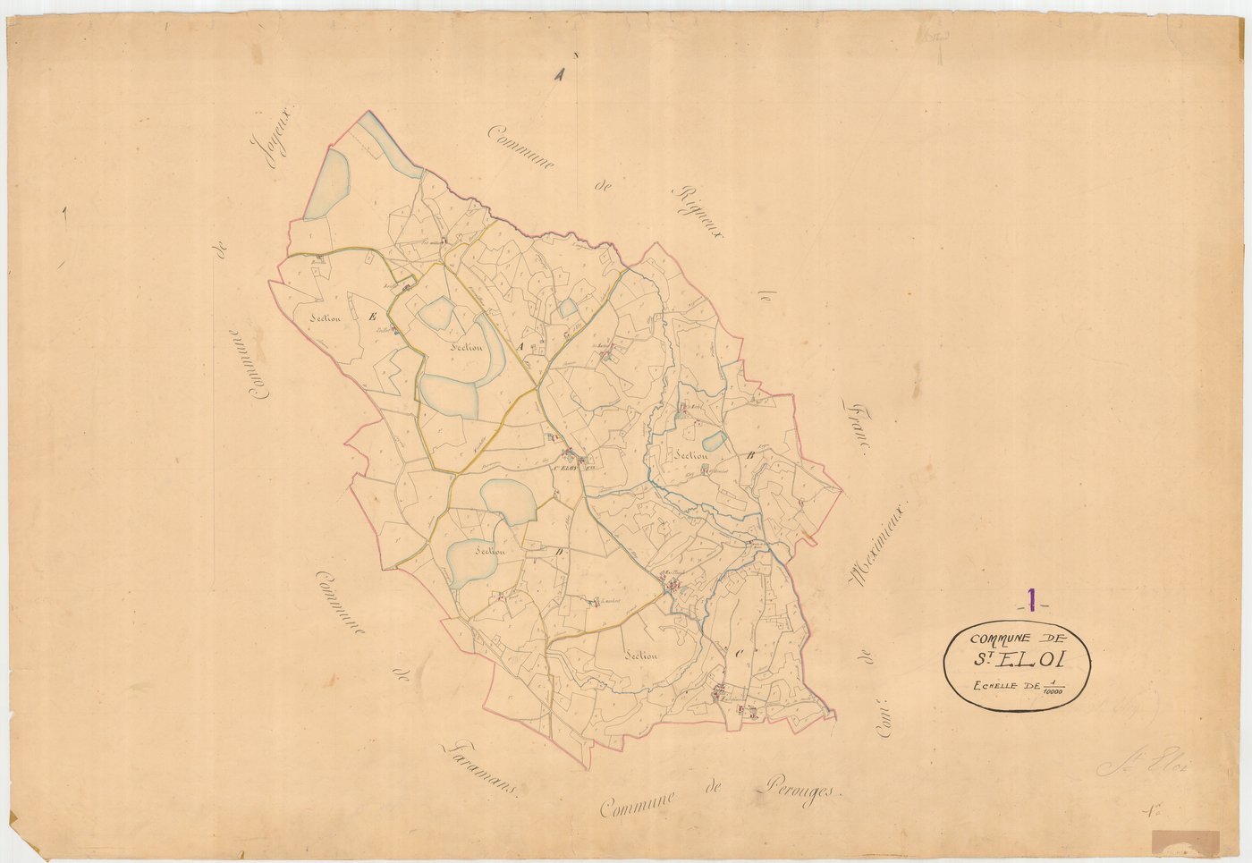 Saint-Éloi - 1777 W 396-1 - 1777 W 396-1 -  Tableau d'assemblage  (1839)