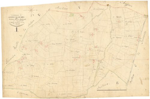 Saint-Étienne-du-Bois - 3 P 8444 - 3 P 8444 -  Feuille 2  (1824)
