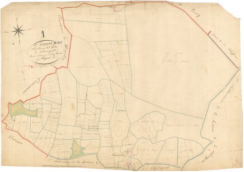 Saint-Étienne-du-Bois - 3 P 8443 - 3 P 8443 -  Feuille 1  (1824)