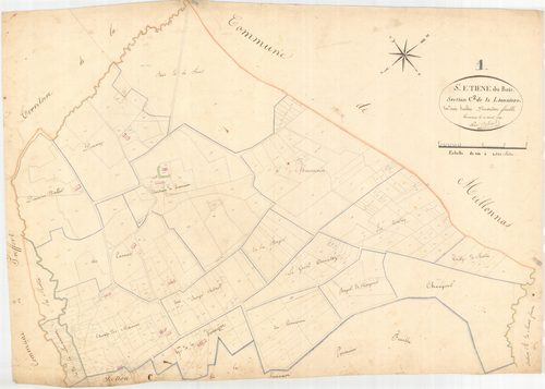 Saint-Étienne-du-Bois - 3 P 8439 - 3 P 8439 -  Feuille 2  (1824)