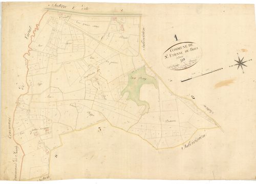 Saint-Étienne-du-Bois - 3 P 8441 - 3 P 8441 -  Feuille 2  (1824)