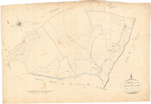 Saint-Étienne-du-Bois - 3 P 8436 - 3 P 8436 -  Feuille 1  (1824)