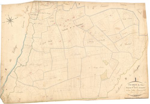 Saint-Étienne-du-Bois - 3 P 8438 - 3 P 8438 -  Feuille 1  (1824)