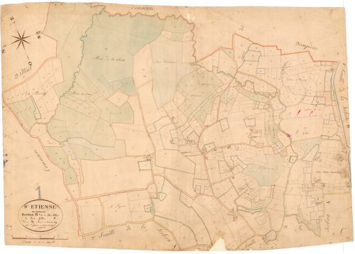 Saint-Étienne-sur-Chalaronne - 3 P 8453 - 3 P 8453 -  Feuille 1  (1829)