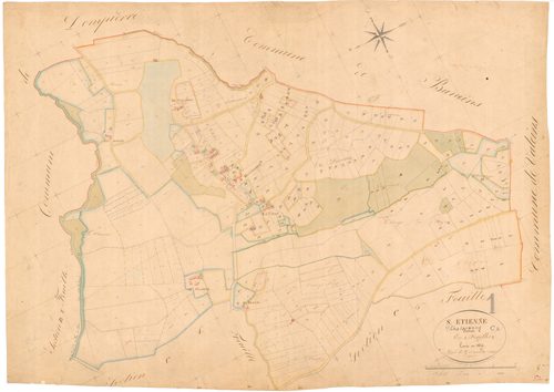 Saint-Étienne-sur-Chalaronne - 3 P 8456 - 3 P 8456 -  Feuille 2  (1829)