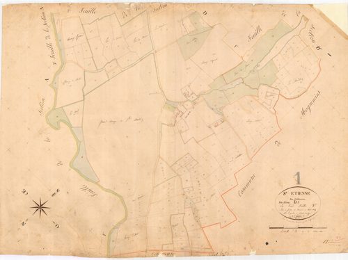 Saint-Étienne-sur-Chalaronne - 3 P 8460 - 3 P 8460 -  Feuille 3  (1829)